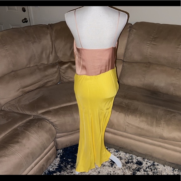 πZARA Color-block Asymmetrical Slip Dress - Picture 6 of 7